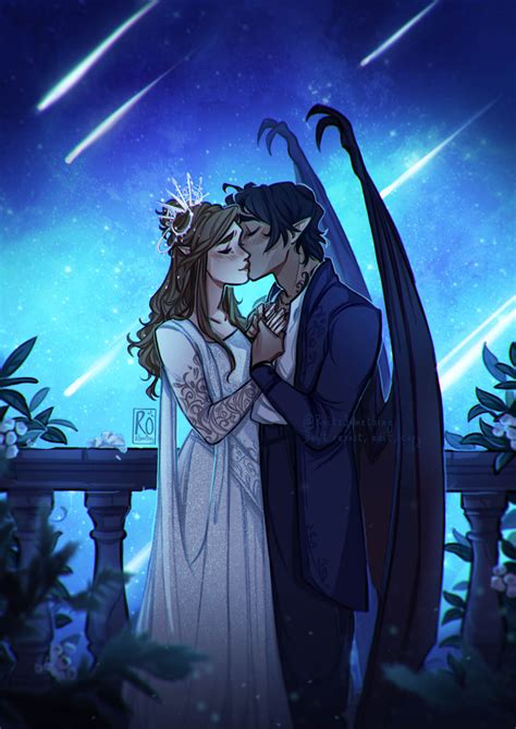 feyre and rhysand|feyre and rhysand first kiss.